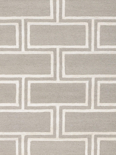 Canvello Modern Hand - Tufted Bamboo Silk & wool Silver Area Rug - 5' X 8' - Canvello