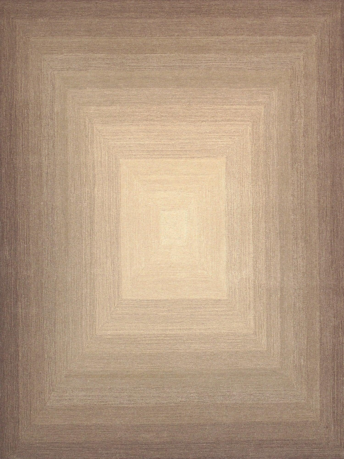 Canvello Modern Hand - Tufted Brown/Ivory Bsilk & Wool Area Rug - 9'9" X 13'9" - Canvello