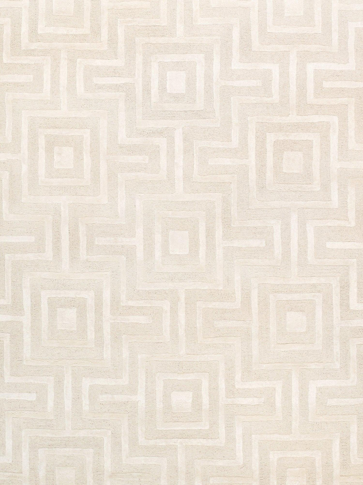 Canvello Modern Hand - Tufted Ivory BSilk & Wool Area Rug - 5' X 8' - Canvello