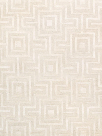 Canvello Modern Hand - Tufted Ivory BSilk & Wool Area Rug - 5' X 8' - Canvello