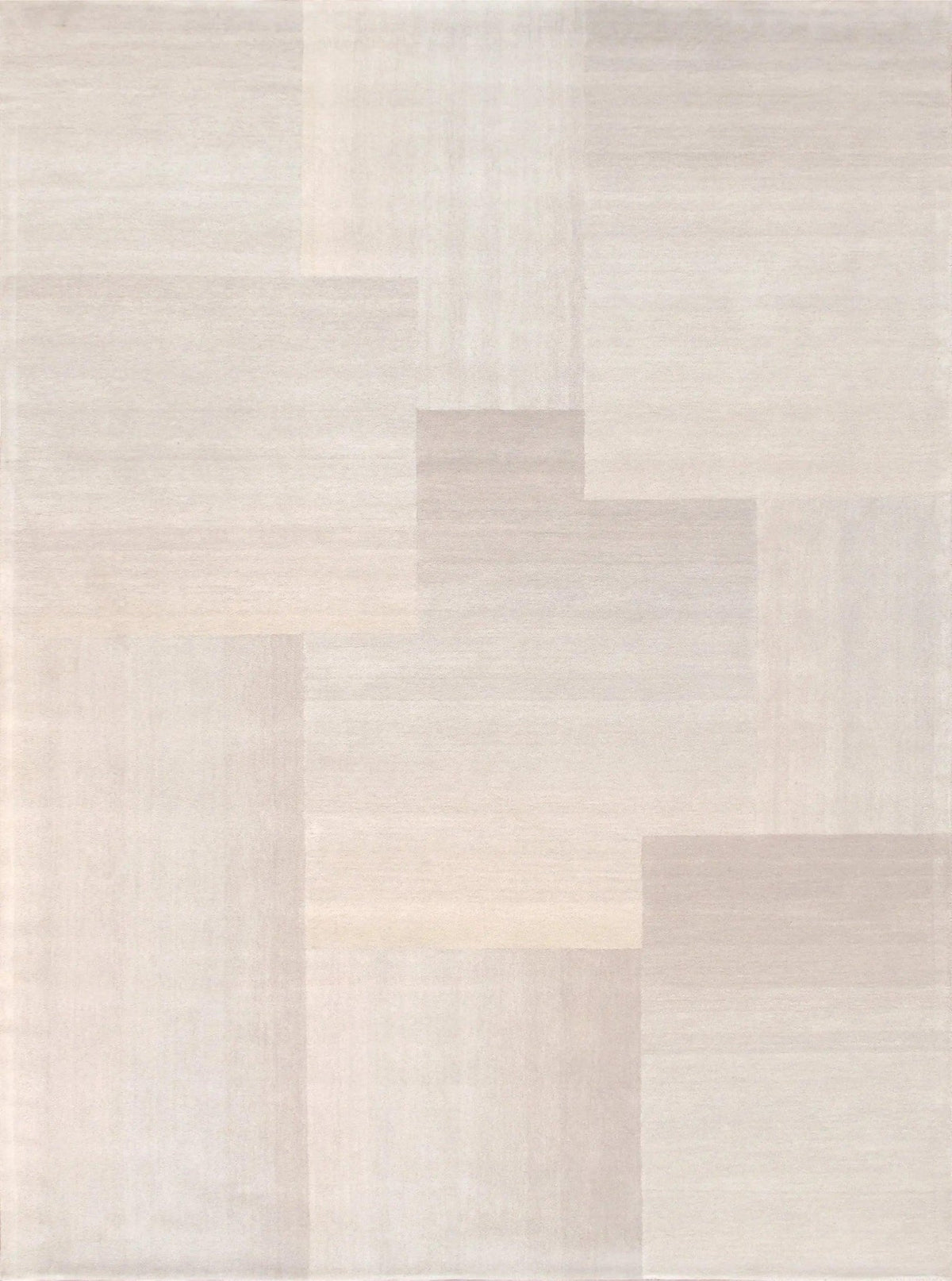 Canvello Modern Hand-Tufted Silver/Blue Bsilk & Wool Area Rug- 9'9" X 13'9"