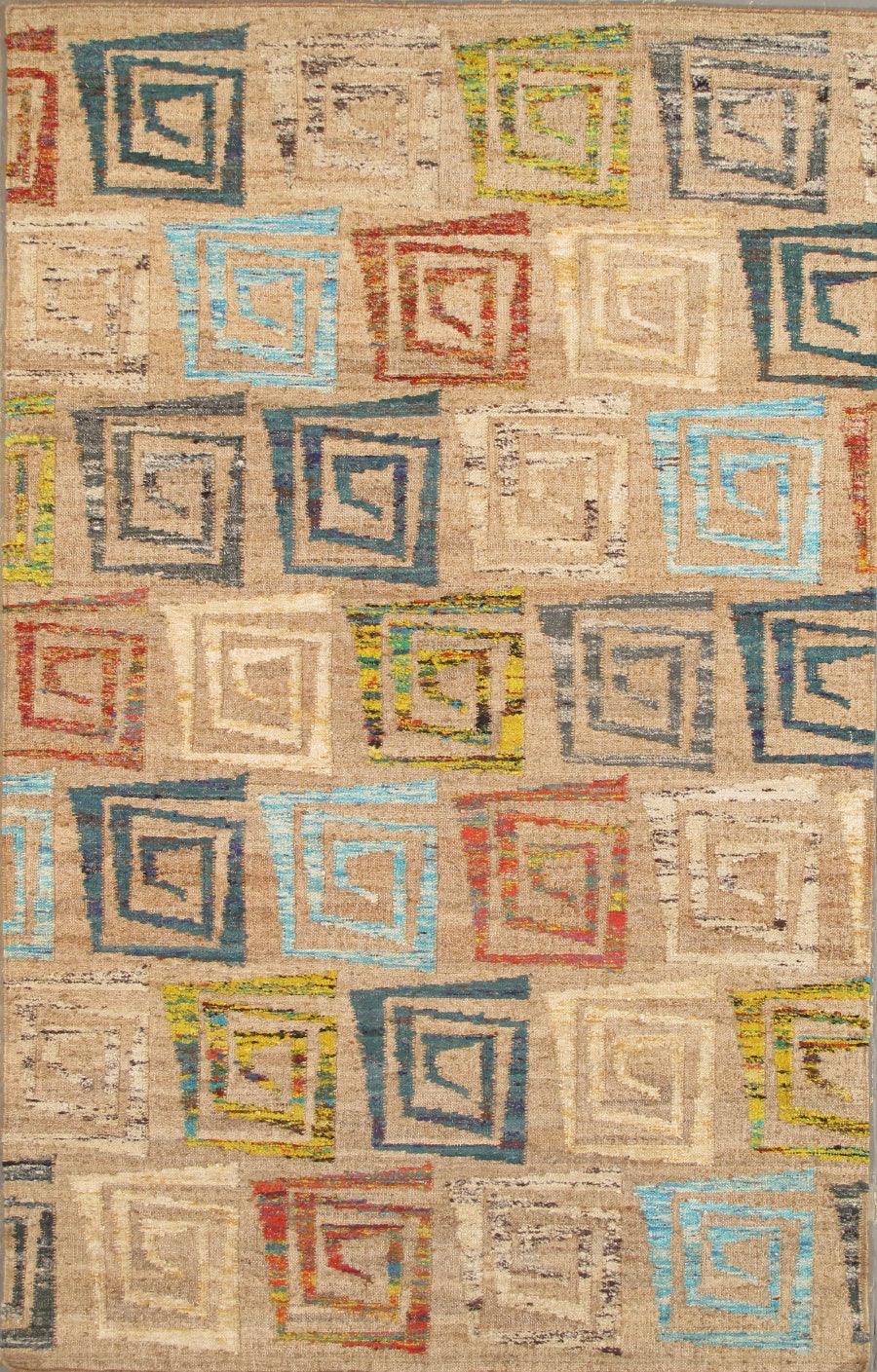 Canvello Modern Hand - Woven Hemp Area Rug - 5' X 8' - Canvello