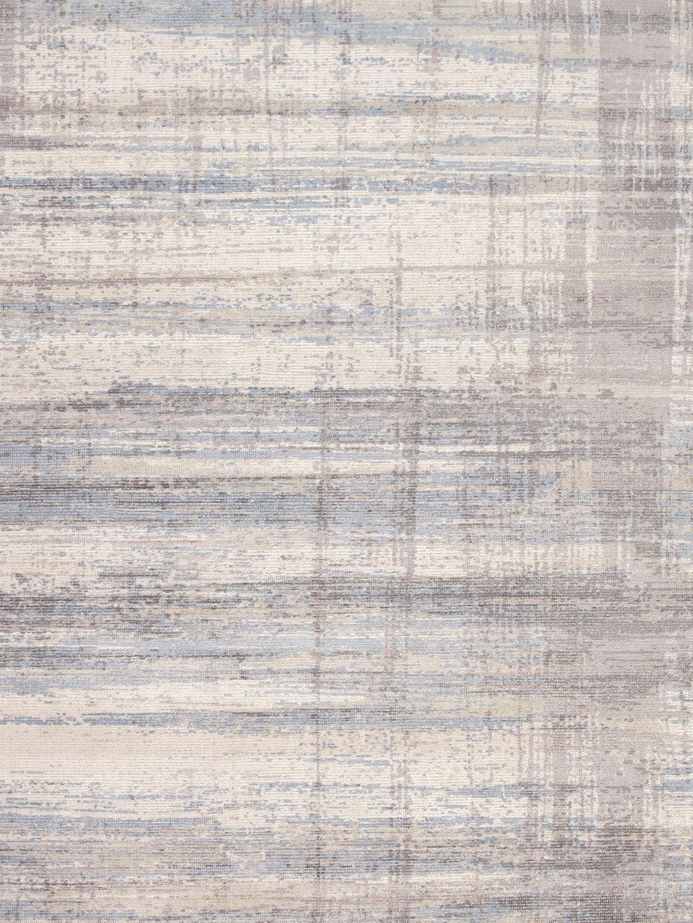 Canvello Modern Handloom Silver Bsilk & Wool Area Rug - 6' X 9' - Canvello