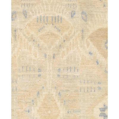 Canvello Modern Ikat Design Lamb's Wool Rug - 3'11" x 4'4" - Canvello