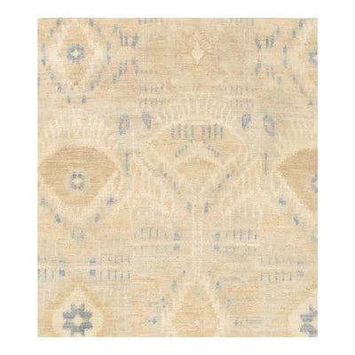 Canvello Modern Ikat Design Lamb's Wool Rug - 3'11" x 4'4" - Canvello