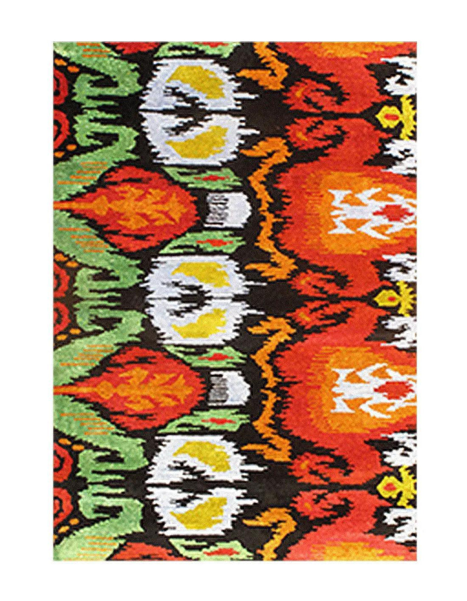Canvello Modern Ikat Rug - 4' X 6'