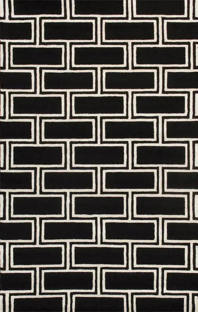 Canvello Modern Large Black Area Rug - 5' X 8' - Canvello