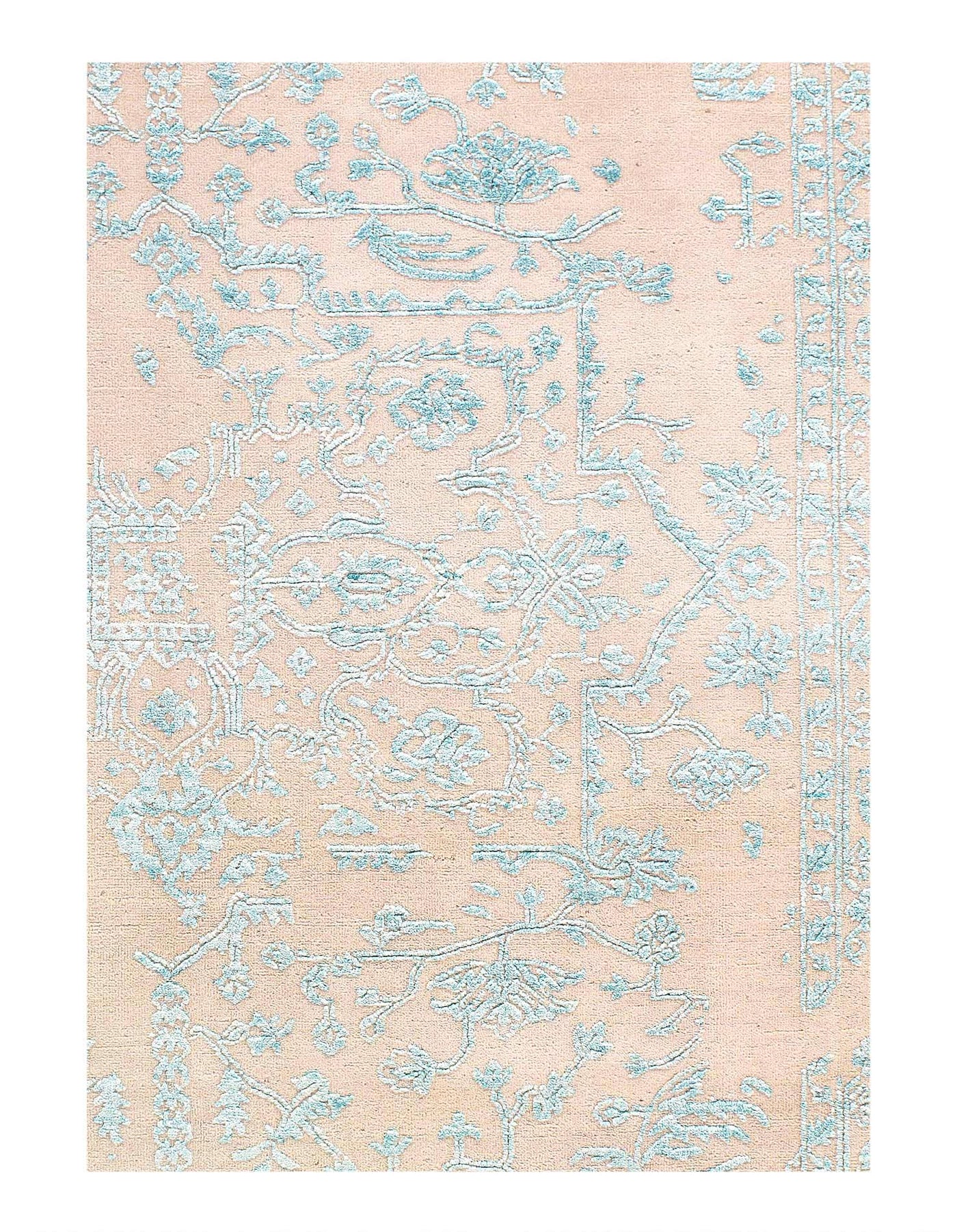 Canvello Modern Light Blue Rugs For Living Room - 6' X 8'11'' - Canvello