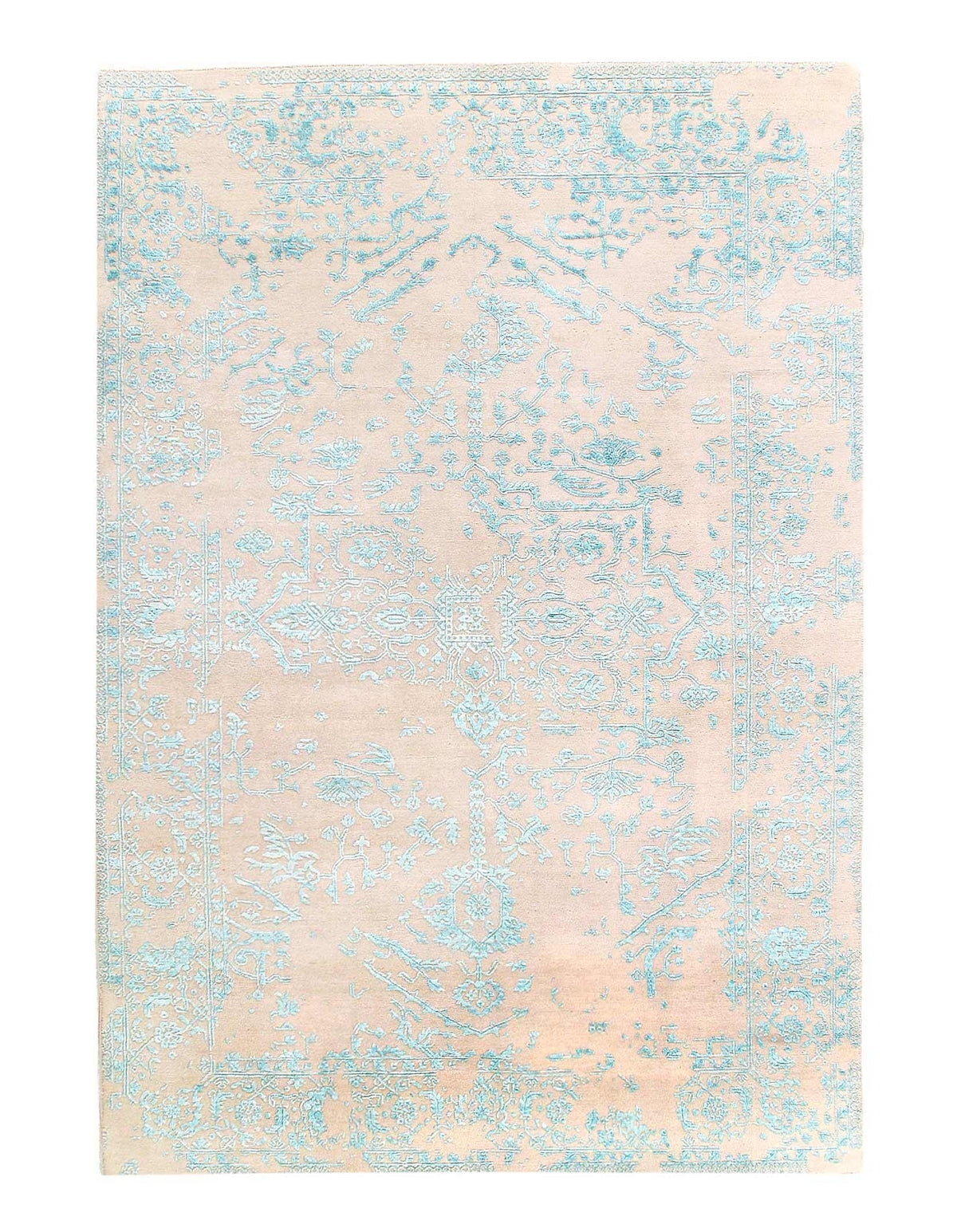 Canvello Alfombras Modernas Azul Claro Para Sala De Estar - 6' X 8'11'' 