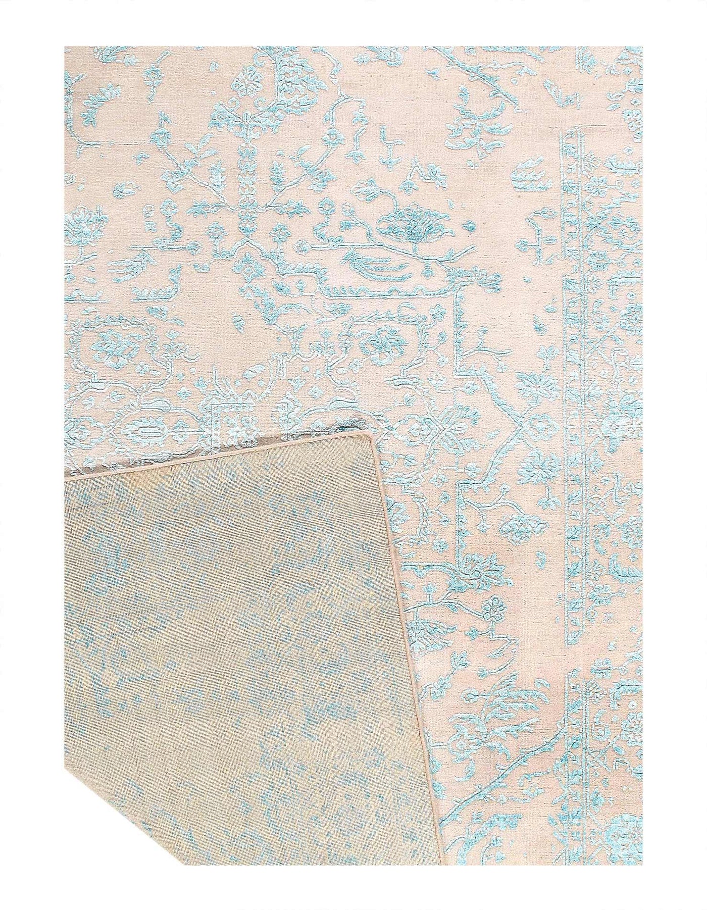 Canvello Modern Light Blue Rugs For Living Room - 6' X 8'11'' - Canvello