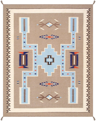 Canvello Modern Reversible Wool Mocha Area Rug - 8'1'' X 10'2'' - Canvello