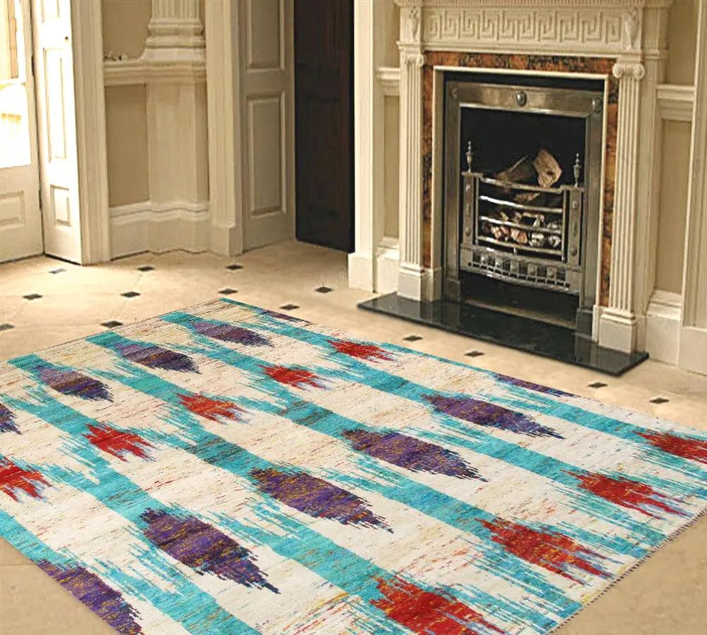 Canvello Modern Sari Silk Hand - Knotted Area Rug - 9' X 12' - Canvello