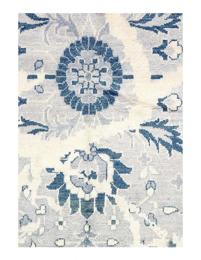 Canvello Modern Silk Light Blue Area Rug - 9' X 12' - Canvello