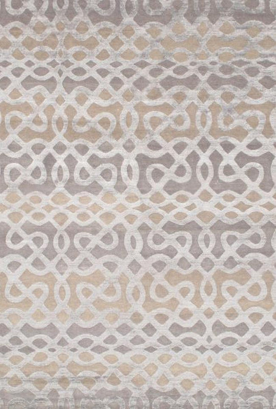 Canvello Modern wool & Silk Rug - 6'1'' X 9'