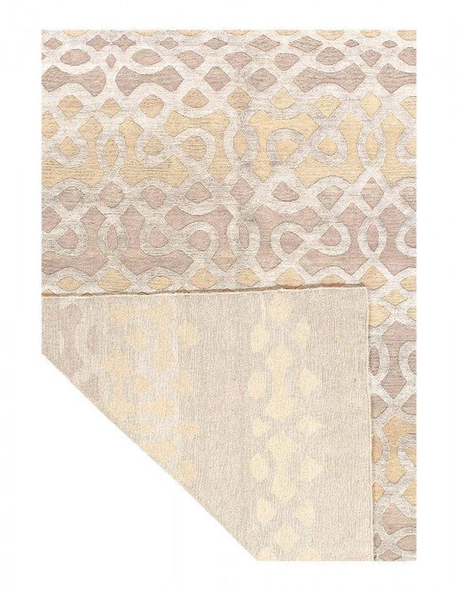 Canvello Modern wool & Silk Rug - 6'1'' X 9' - Canvello