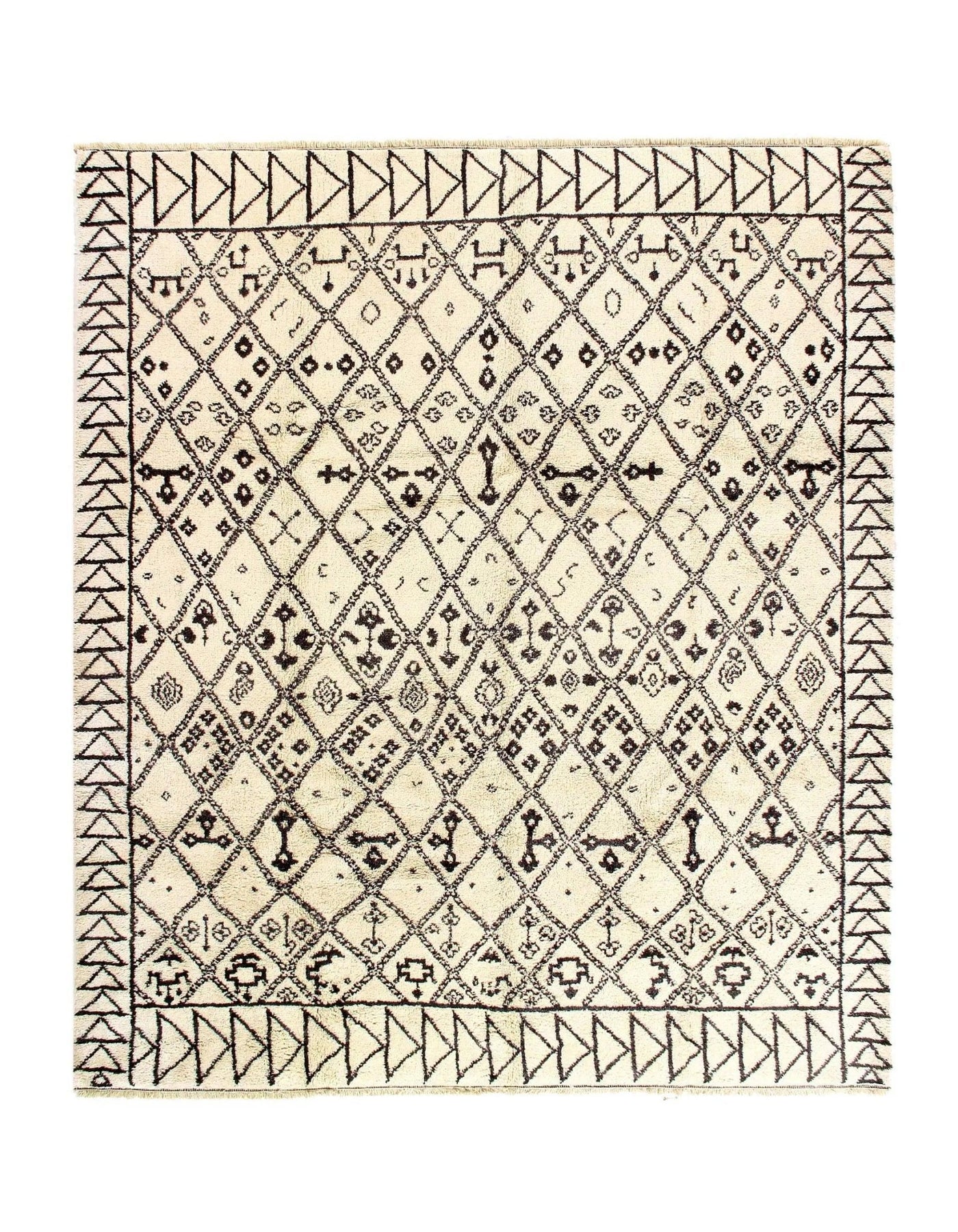 Canvello Moroccan Design Hand - Knotted Rug - 8'1" x 10' - Canvello