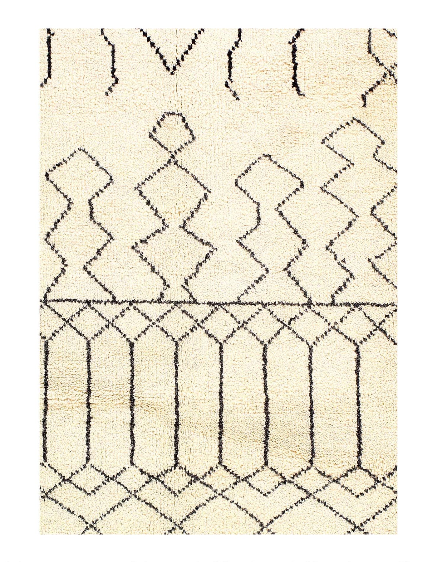 Canvello Moroccan Design Hand - Knotted Rug - 9' X 12'1'' - Canvello