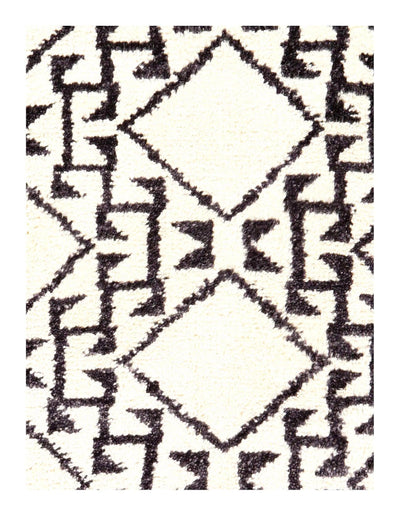 Moroccan Hand-Knotted Rug - 6′2" × 9′