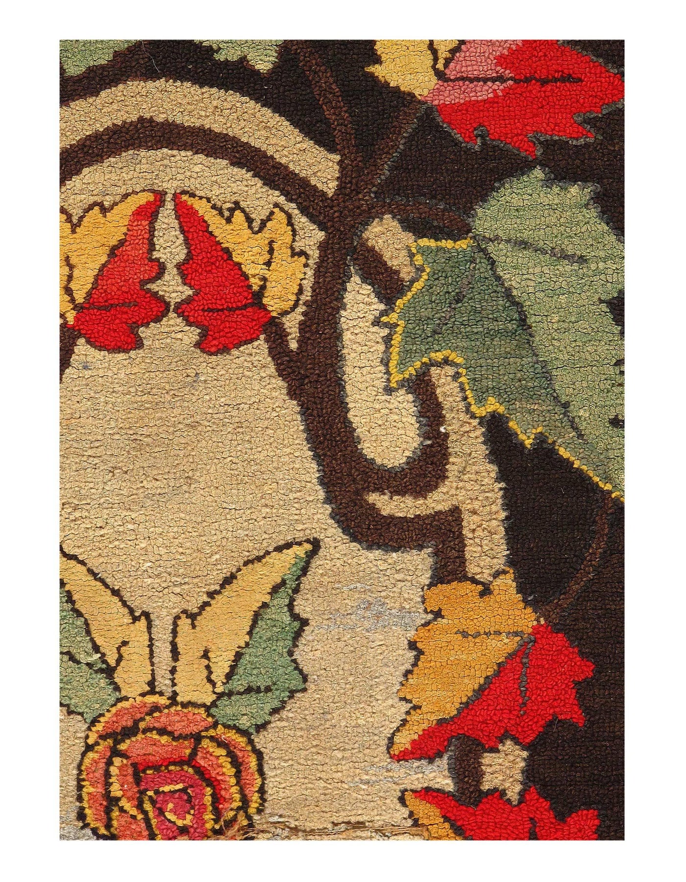 Multi Color American Hooked Rug - 2'11'' X 4'9''