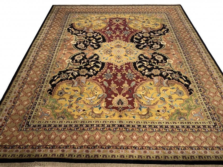 Canvello Multi Color Fine Hand Knotted Farahan design 7'8'' X 10' - Canvello