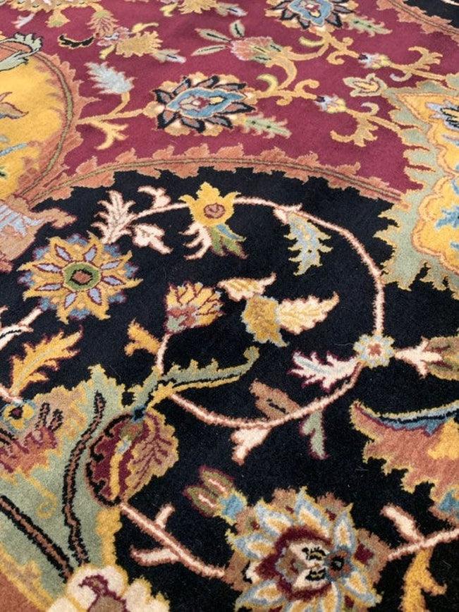 Canvello Multi Color Fine Hand Knotted Farahan design 7'8'' X 10' - Canvello