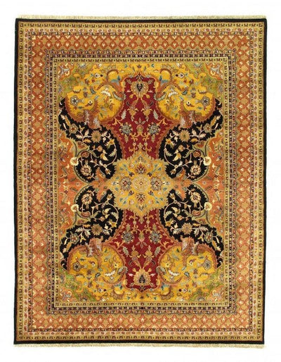 Canvello Multi Color Fine Hand Knotted Farahan design 7'8'' X 10' - Canvello