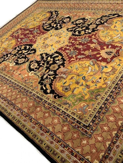 Canvello Multi Color Fine Hand Knotted Farahan design 7'8'' X 10' - Canvello