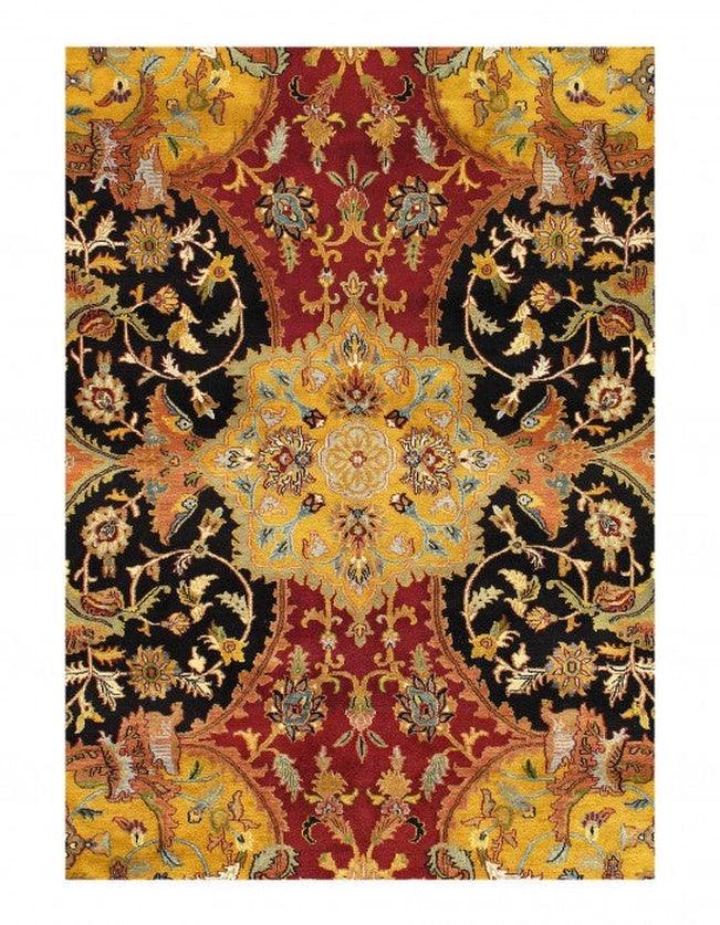 Canvello Multi Color Fine Hand Knotted Farahan design 7'8'' X 10' - Canvello