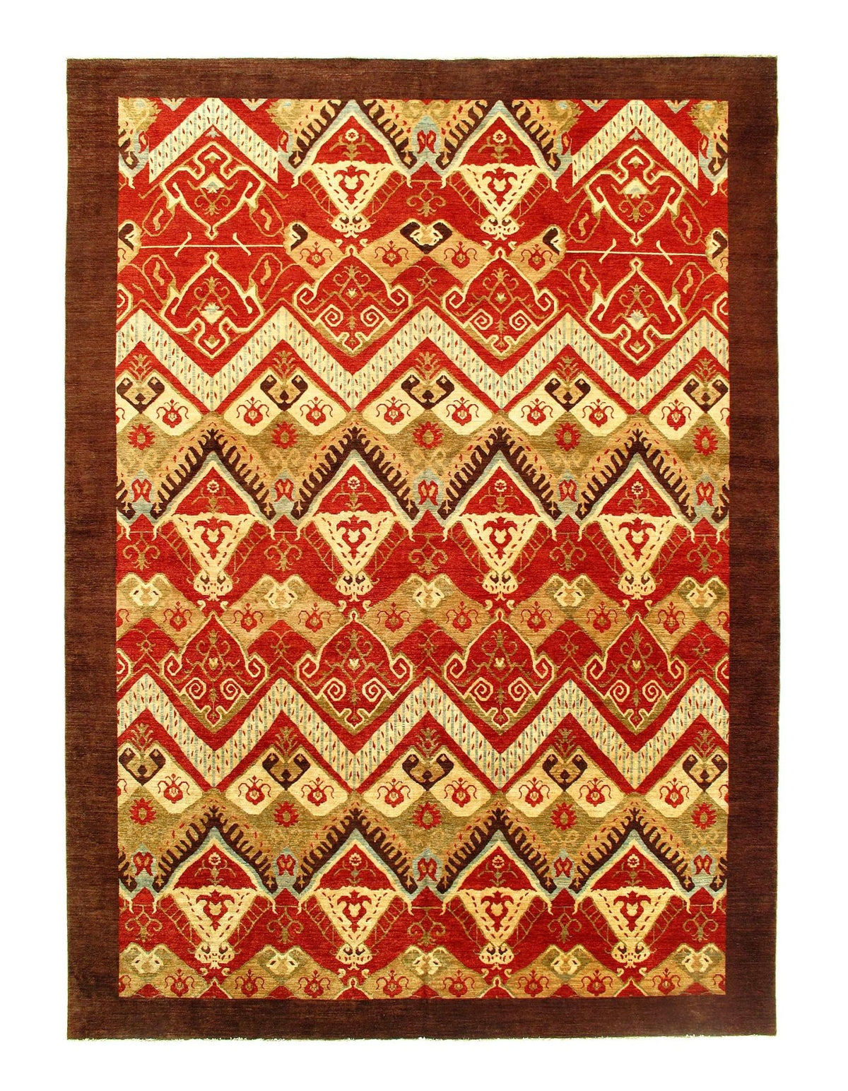 Redondo fino anudado a mano Agra 8'2'' X 8'2''