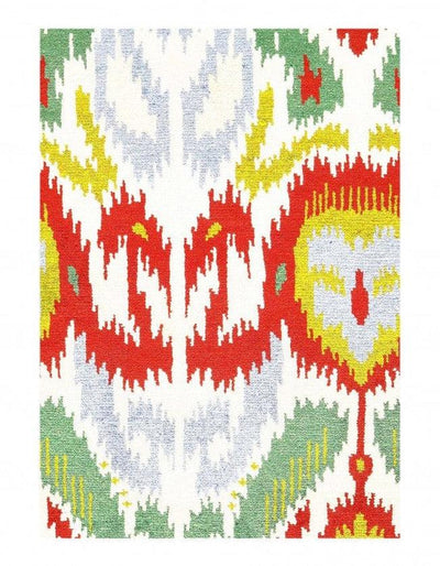 Canvello Multi Color Fine Hand Knotted Modern Rug 2'11'' X 5' - Canvello