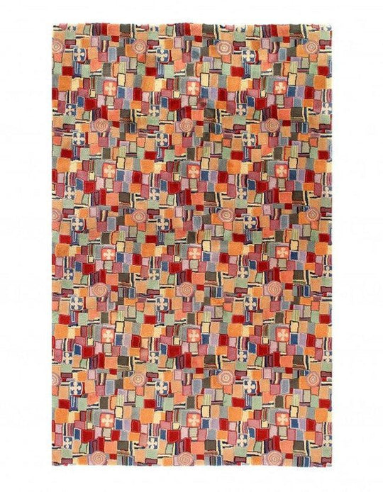 Canvello Multi color Fine Hand Knotted Modern Rug 5' X 8'