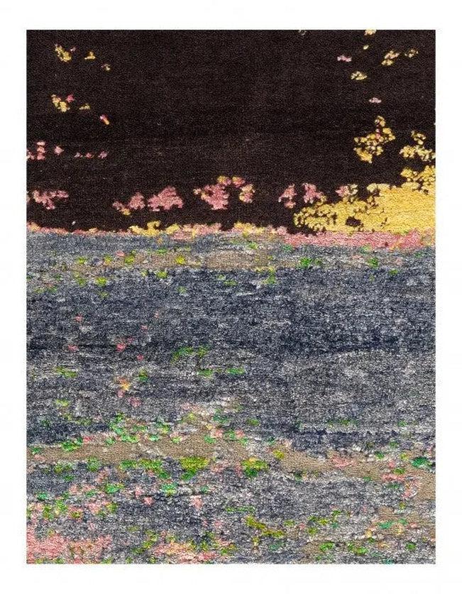 Canvello multi color Fine Hand Knotted Modern rug - 9' X 12' - Canvello