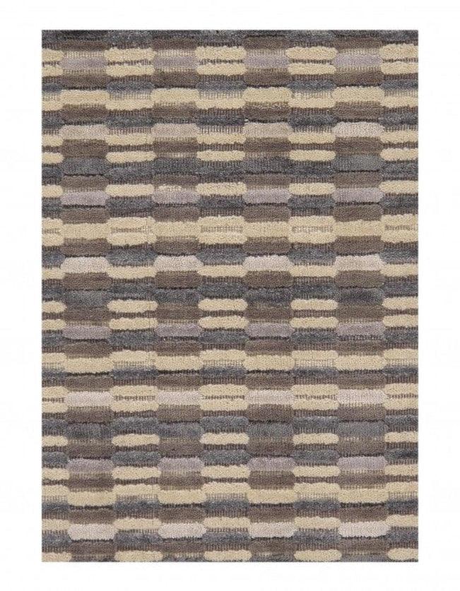 Multi Color Fine Hand Knotted Modern Rug 9' X 12'