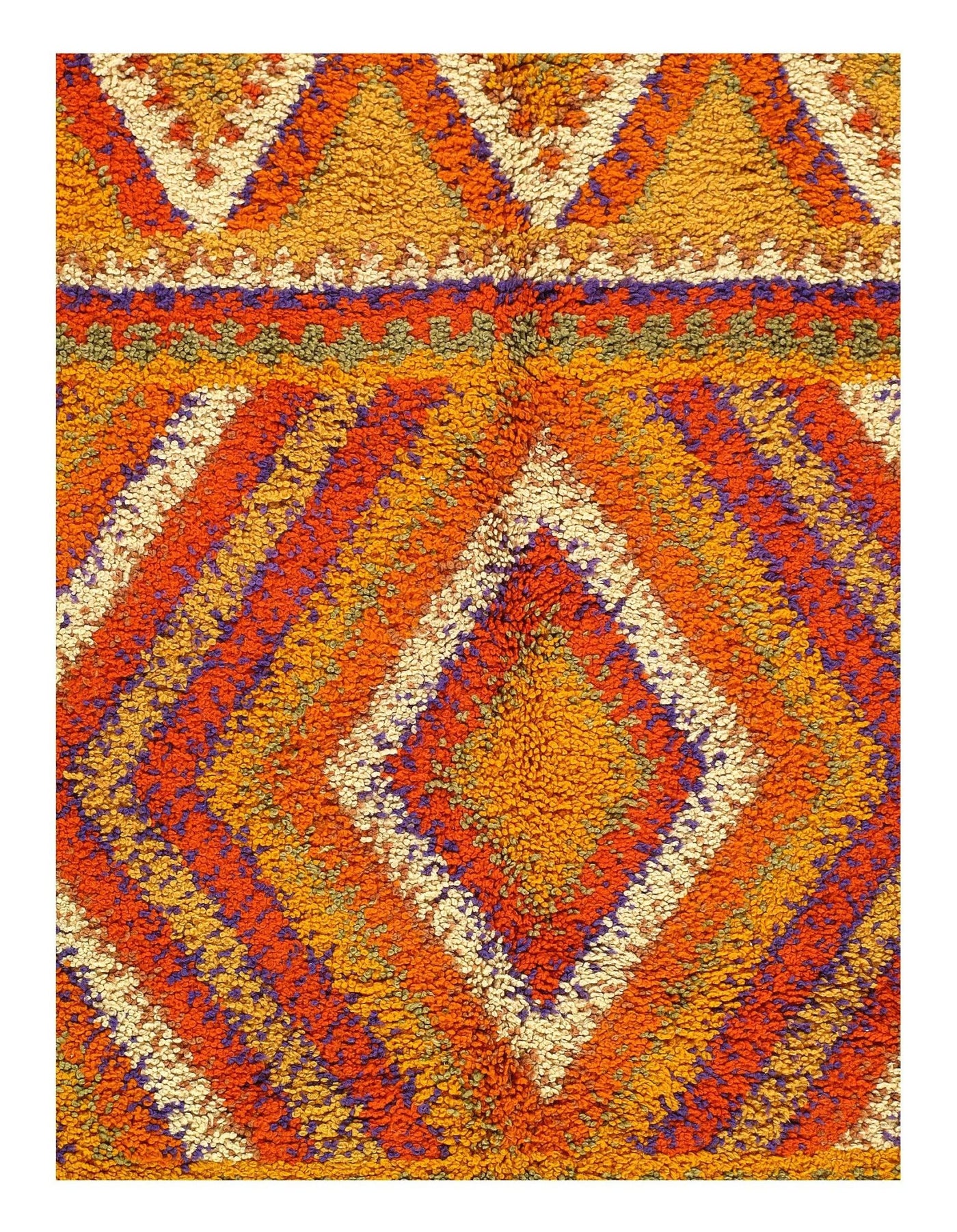 Canvello Multi Color Fine Hand Knotted Moroccon Rug 9'11'' X 11'7'' - Canvello