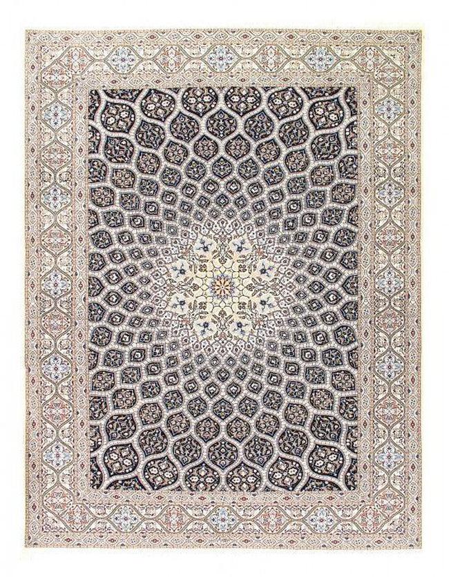 Canvello Multi Color Fine Hand Knotted Silkroad silk & wool Habibian Nain - 8'6" x 11'6' - Canvello