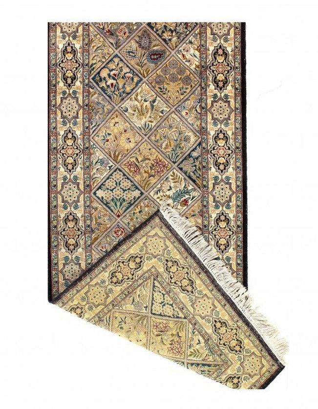 Canvello Multi Color fine Hand Knotted Tabriz Runner 2'7'' X 6'9'' - Canvello