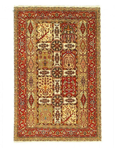 Canvello Multi Color Garden Design Rug - 4' X 6'3'' - Canvello