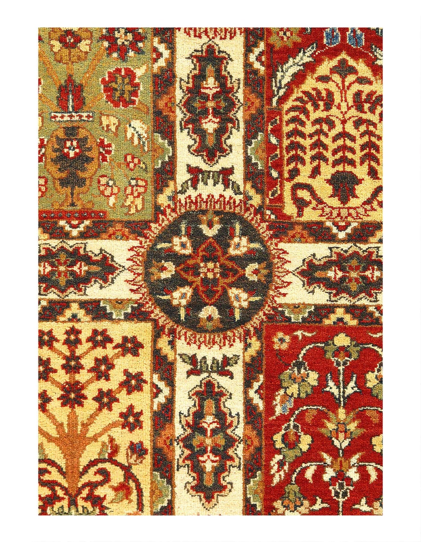 Canvello Multi Color Garden Design Rug - 4' X 6'3'' - Canvello