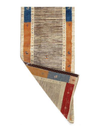 Canvello Multi color Genuine Runner Gabbeh Rug - 2'7" x 6'5" - Canvello