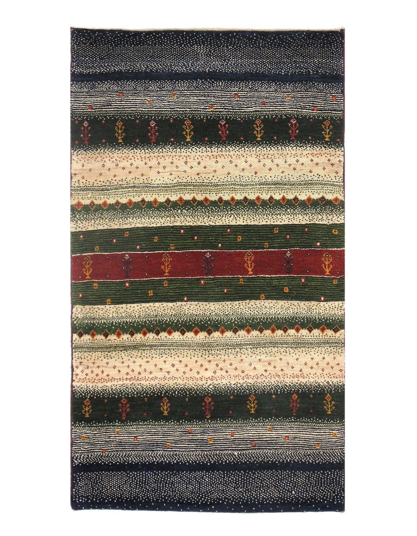 Canvello Multi color Genuine Silkroad Gabbeh Rug - 3' X 5' - Canvello