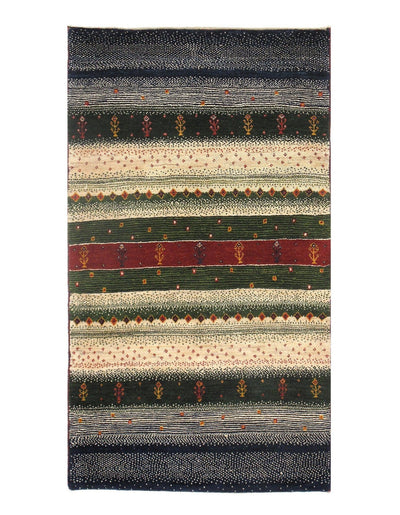 Canvello Multi color Genuine Silkroad Gabbeh Rug - 3' X 5' - Canvello