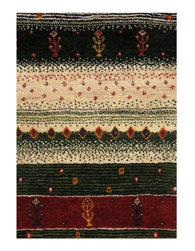 Canvello Multi color Genuine Silkroad Gabbeh Rug - 3' X 5' - Canvello