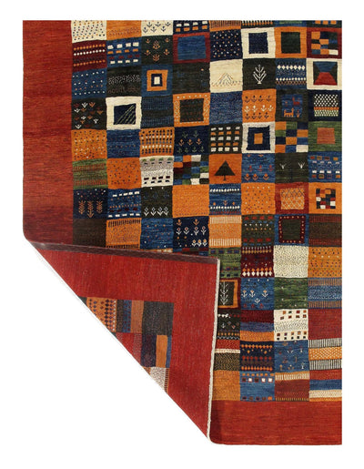 Canvello Multi color Genuine Silkroad Gabbeh Rug - 8'2" X 10'5" - Canvello