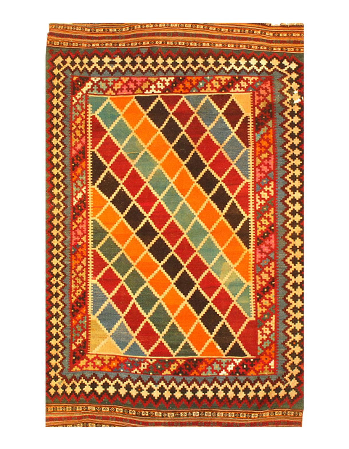 Canvello Multi color Hand knotted North West Kilim - 4'7'' X 7'4'' - Canvello