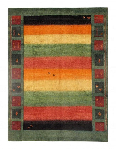 Canvello Multi Color Hand Knotted Silkroad Gabbeh - 7'7'' X 10' - Canvello