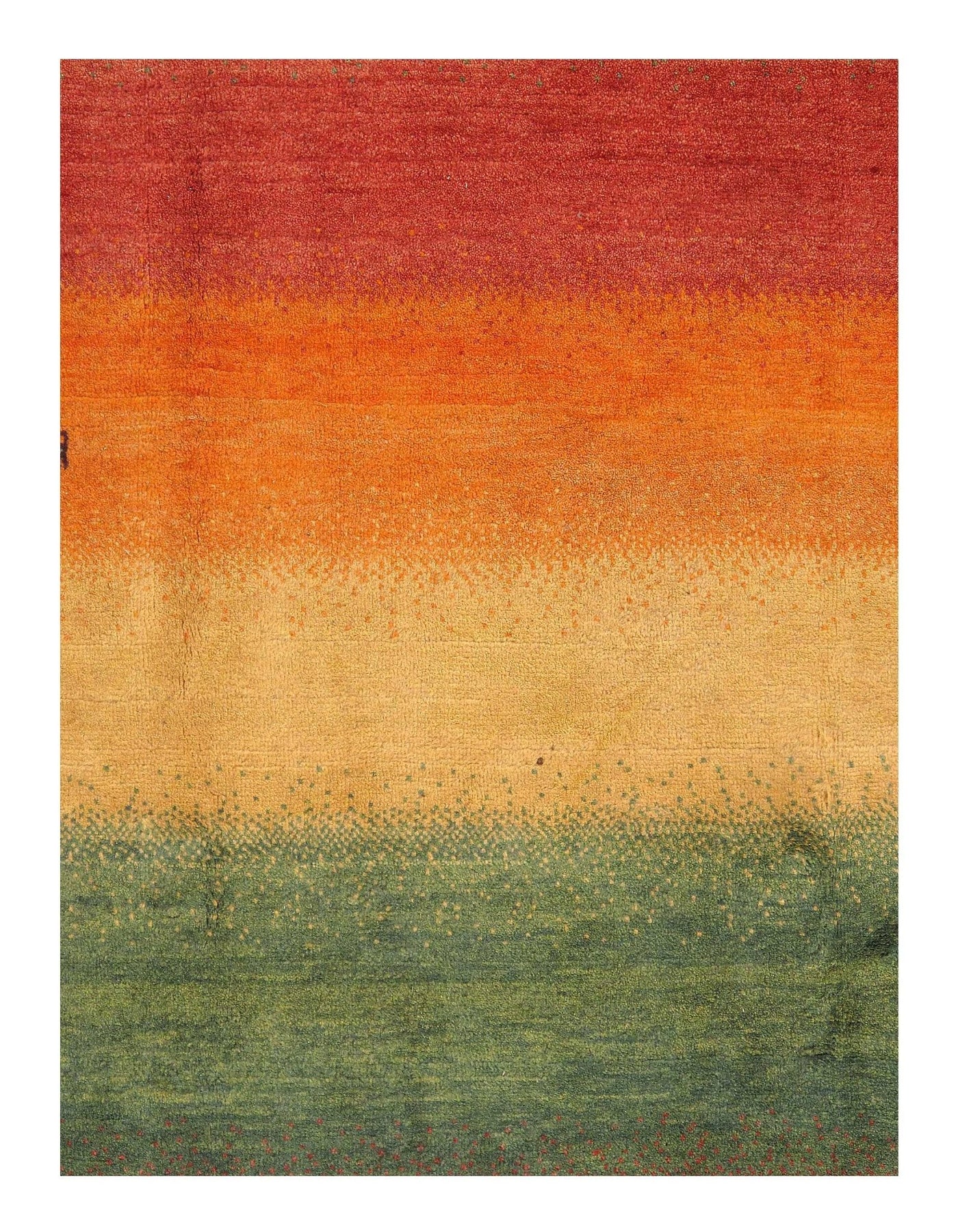 Canvello Multi Color Hand Knotted Silkroad Gabbeh - 7'7'' X 10' - Canvello