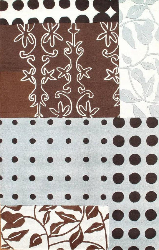 Alfombra tejida a mano multicolor Canvello - 5' X 8'