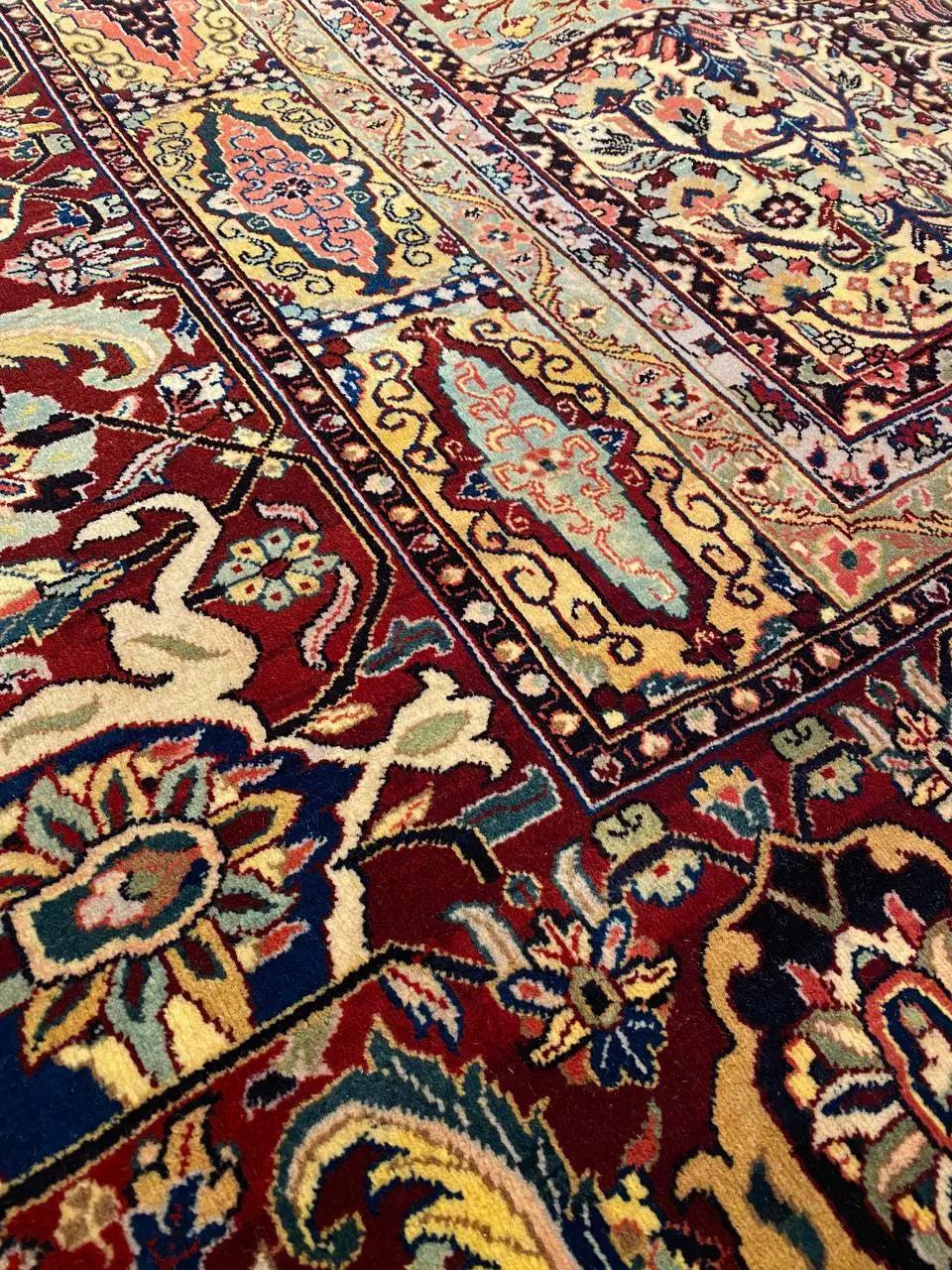 Canvello Multi color Indian Agra Rug - 9' X 12' - Canvello