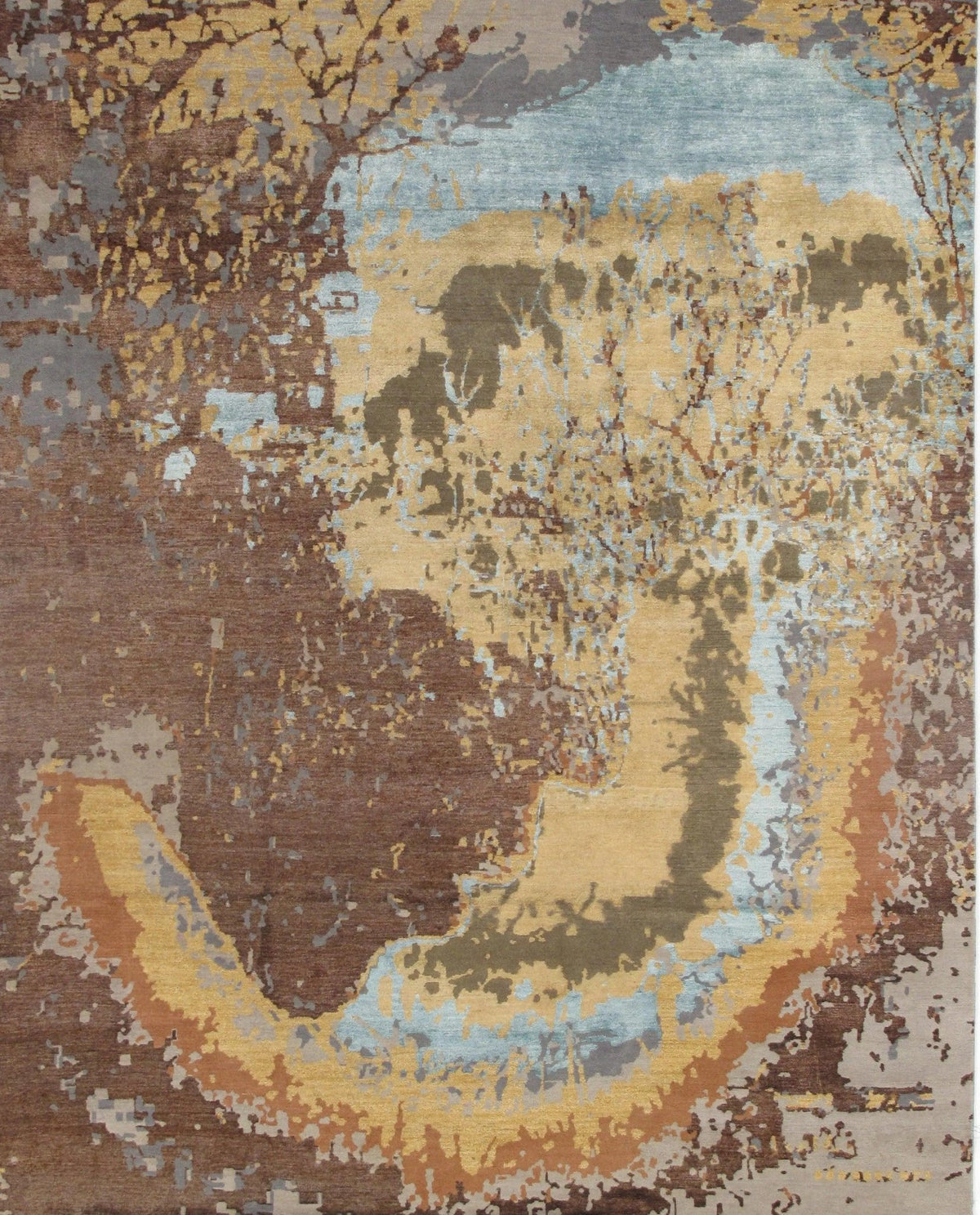 Canvello Multi color Indian Modern Rug - 8' x 10'