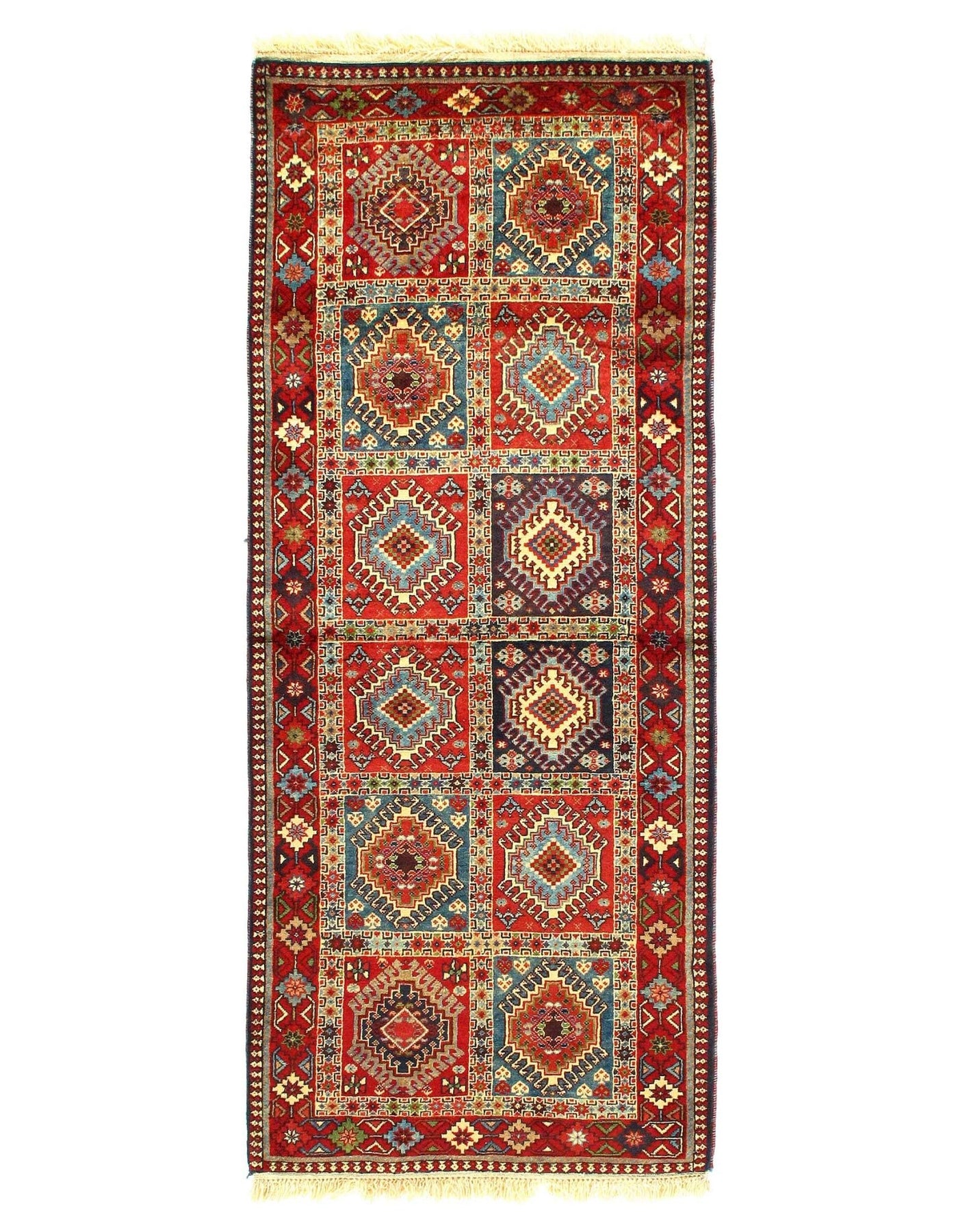 Canvello Multi color Runner Yalameh Rug - 2'7''x 6'7'' - Canvello